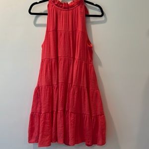 Coral summer dress. Size small.